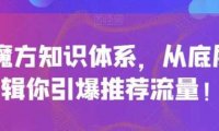 引力魔方知识体系，从底层逻‮带辑‬你引爆‮荐推‬流量！